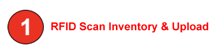 Step 1: RFID scan inventory and upload