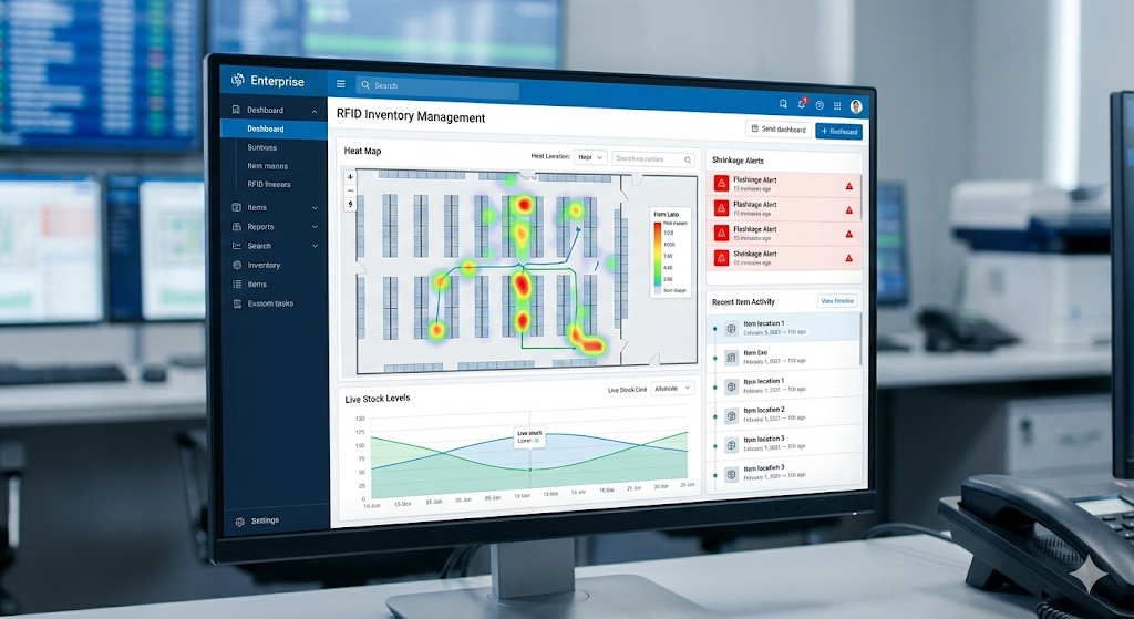 RFID software dashboard
